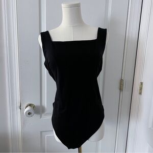 Old Navy Women's Black Square Neck Bodysuit